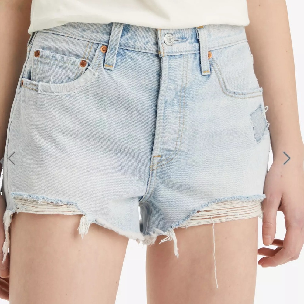 Levi's Women's Light Wash Jean Shorts